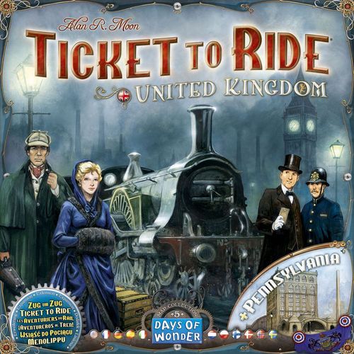 Обложка игры Ticket to Ride Map Collection: Volume 5 – UK/Pennsylvania